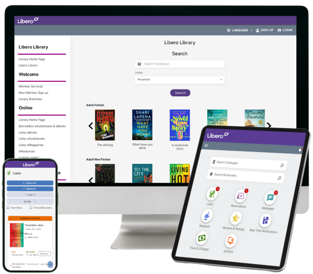 Libero Software - Libero is a cloud-based Library Management solution that enables accessibility and seamless interaction across all your devices.