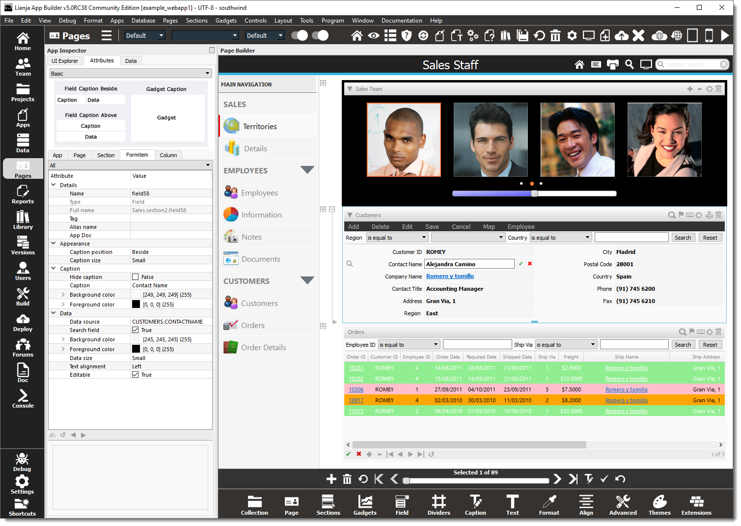 Lianja App Builder screenshot: Visually build stunning Desktop, Cloud and Mobile database Apps Lianja is an easy-to-use high productivity NoCode App Builder for end users and business domain knowledge workers.