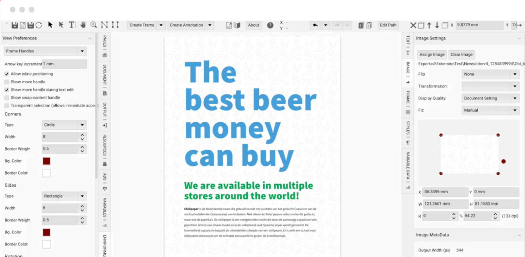 CHILI publisher design templates