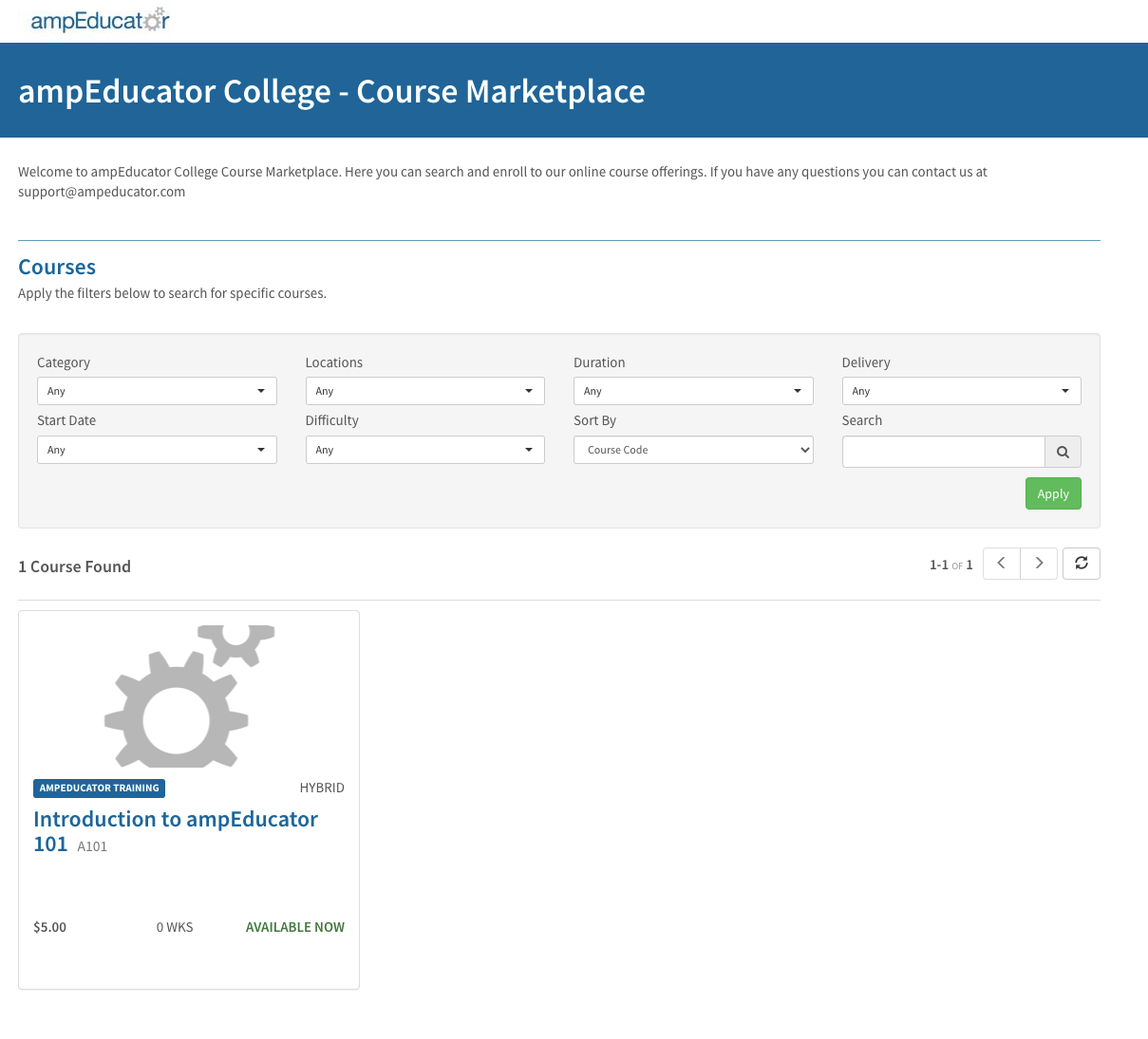 ampEducator Software - Course Marketplace (LMS)