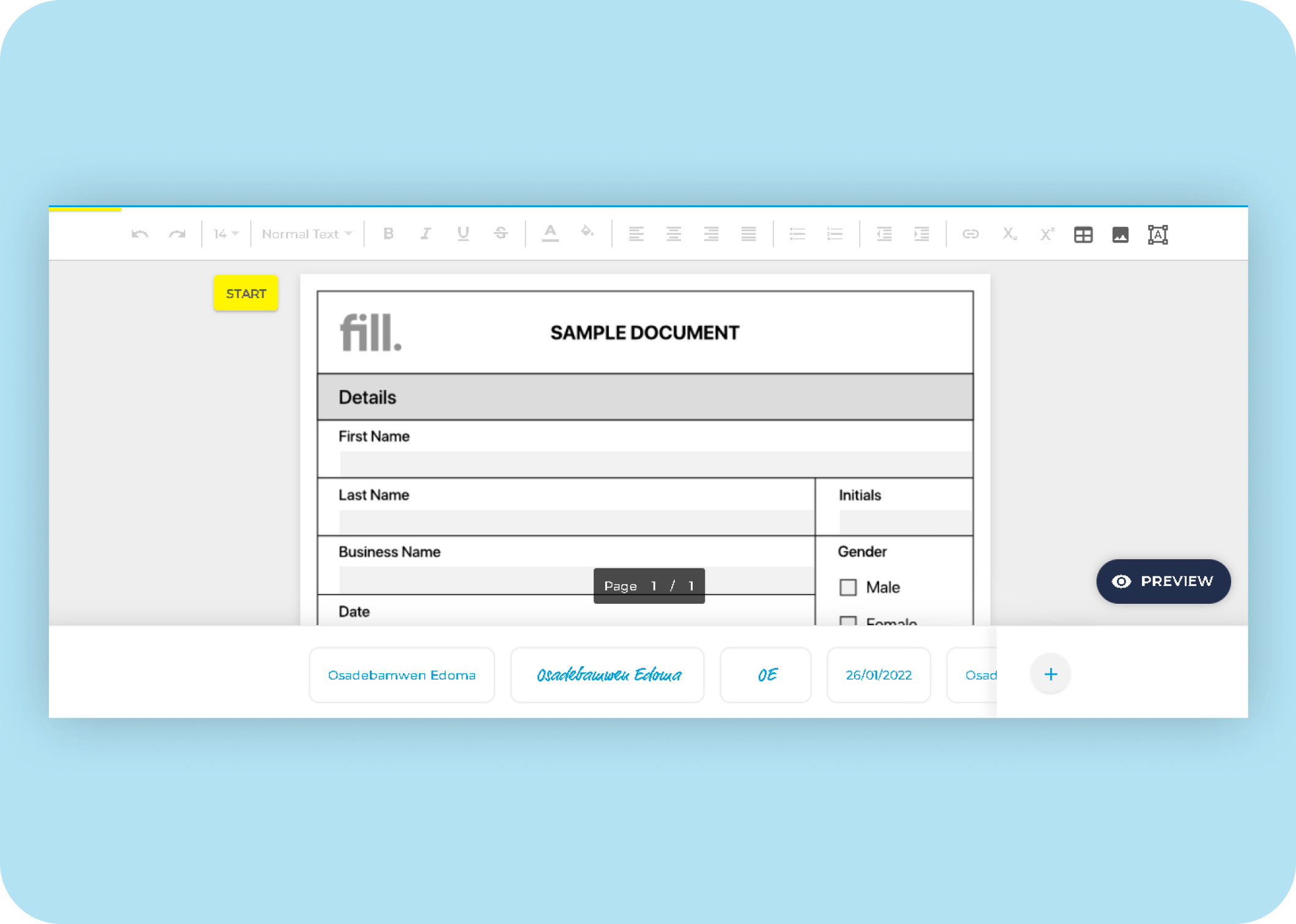 Fill screenshot: Fill Sign PDFs