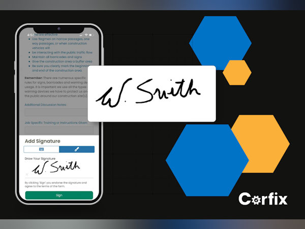 Corfix Software - Your safety documents, daily inspections, toolbox talks, incident reports and more can be electronically sent and signed. No chasing employees down for signatures, or to clarify terrible handwriting.