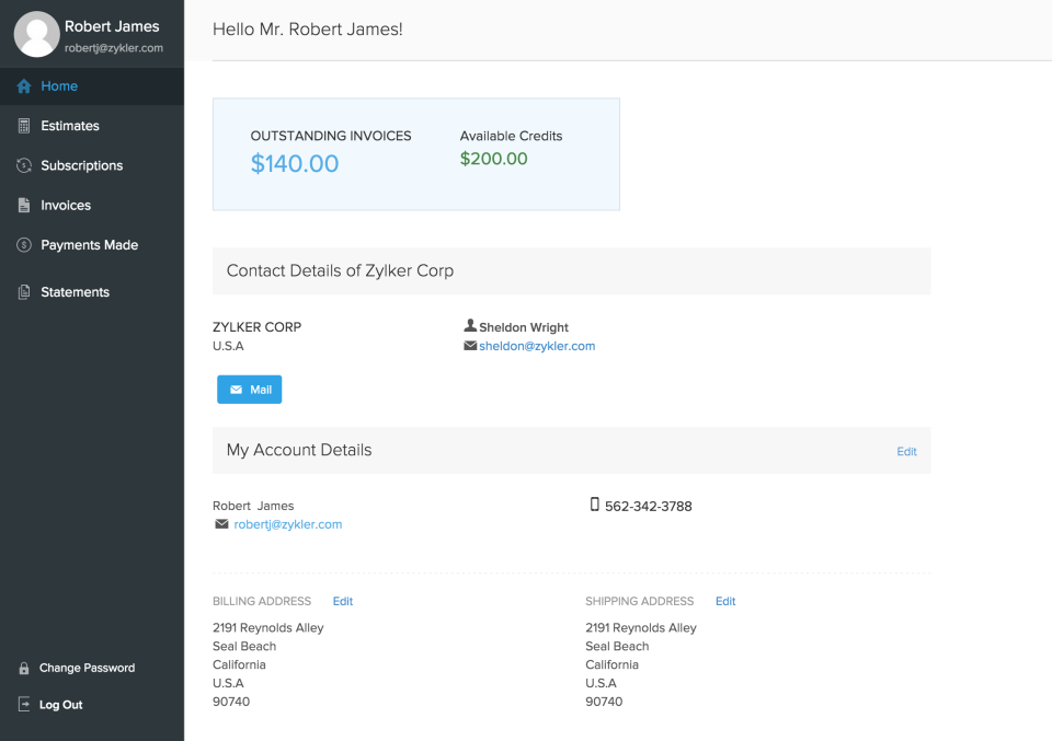 Zoho Subscriptions Software - 3