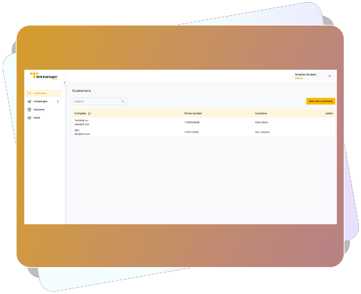 Telemanager CRM screenshot