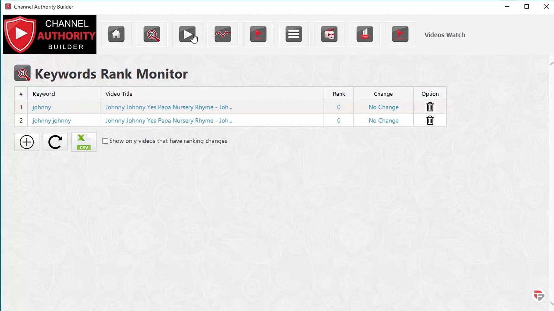 Keyword rank monitor