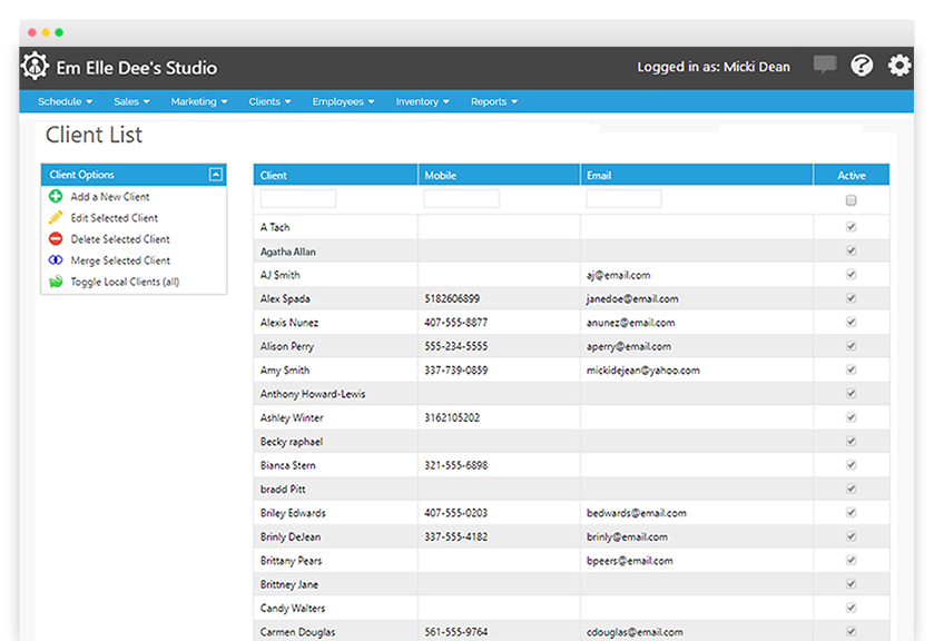Envision Ink client list