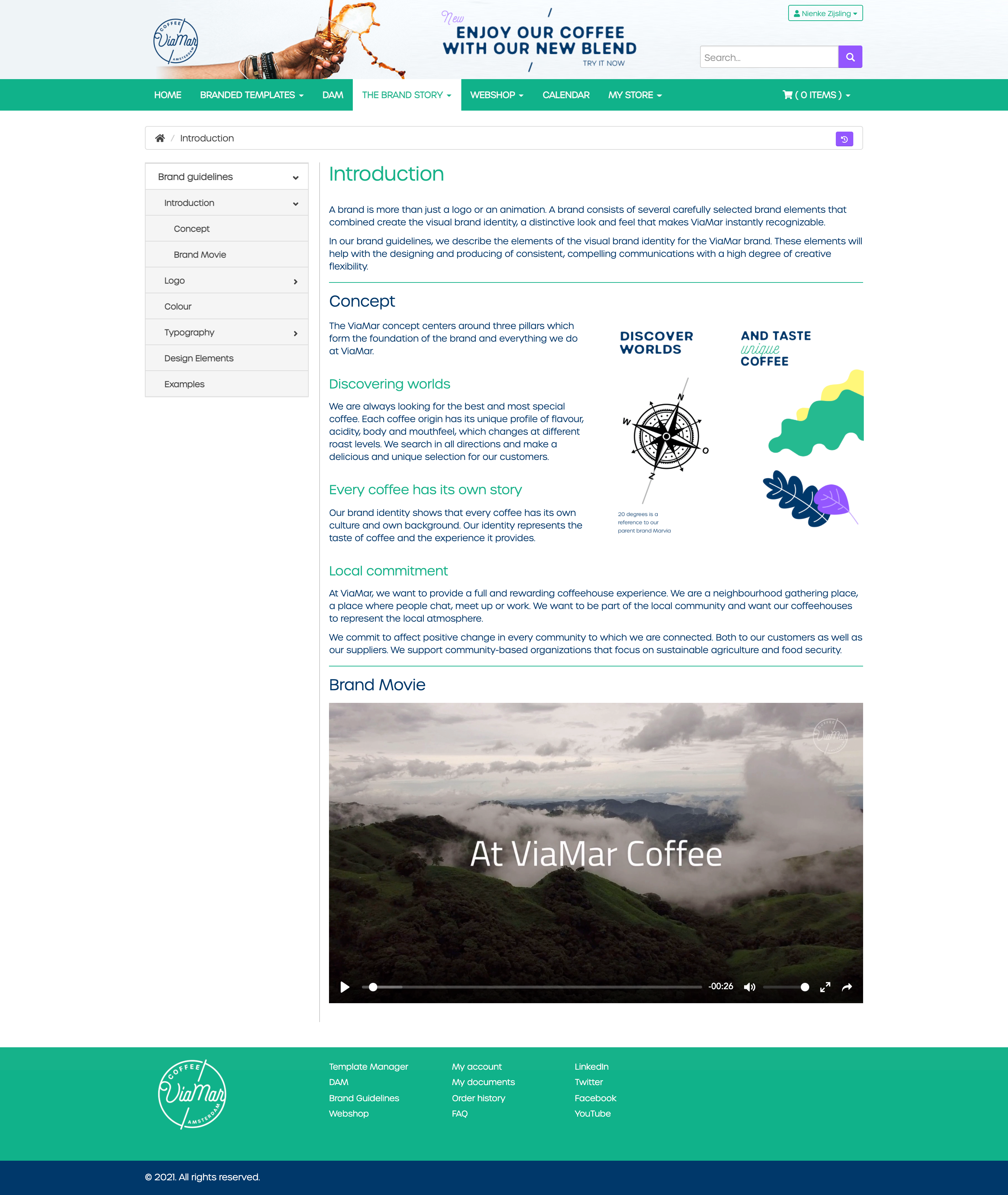 Tell your Brands' story and guide users to the right resources with digital brand guidelines