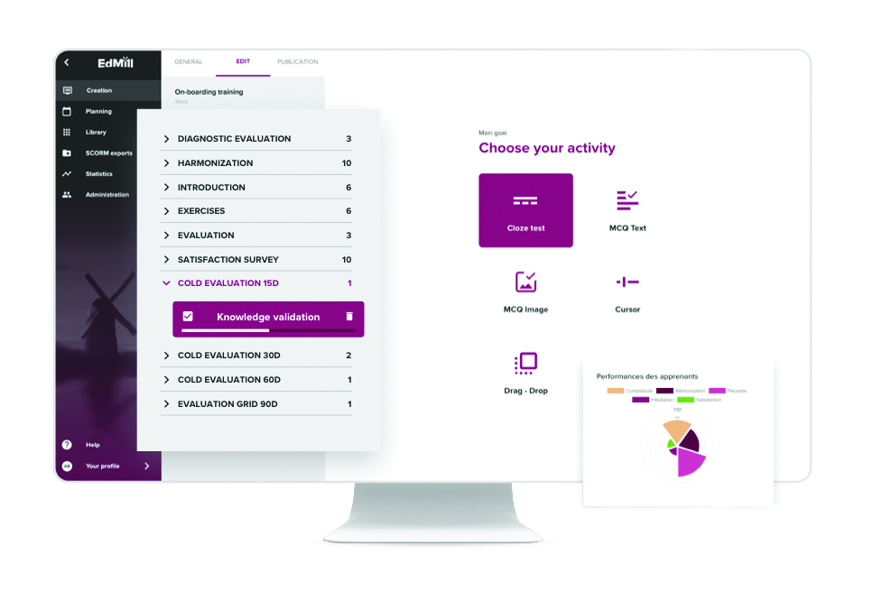 EdMill screenshot: edmill-all-in-one-learning