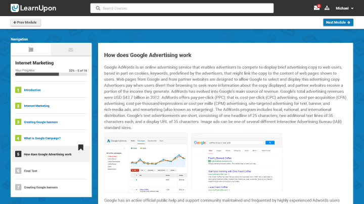 LearnUpon Software - Built in SEO and Google Analytics integration