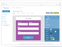 iContact Software - Easily design and embed custom sign-up forms on the site and manage subscribers