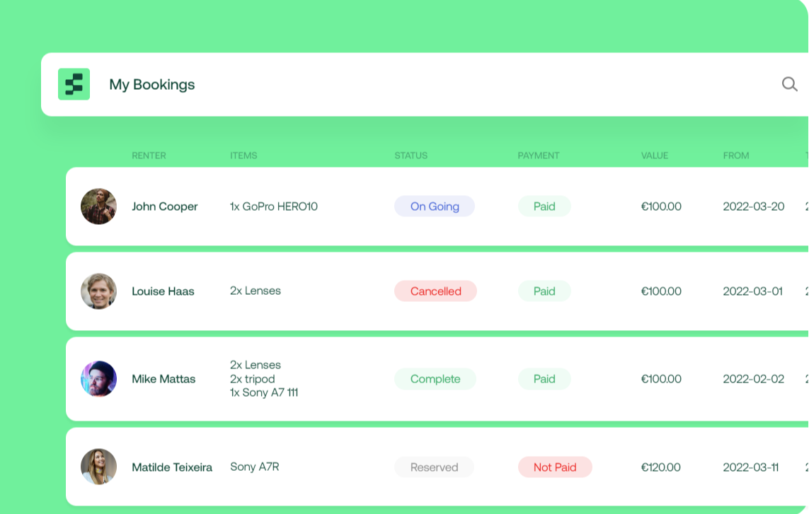 Flecto Software - Flecto manage bookings