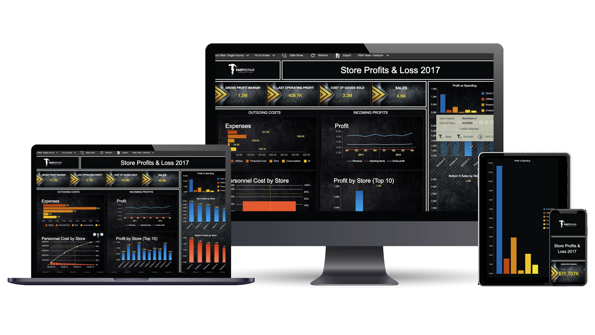 Wyn Enterprise Software - BI Dashboard - Project Management