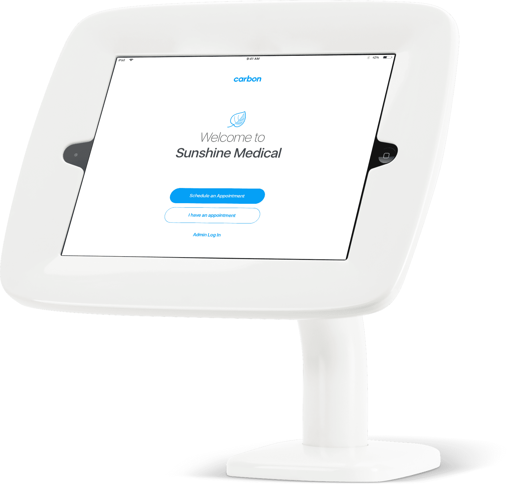 Carbon Health Software - The associated kiosk-based app allows walk-in patients to register, onboard and confirm appointment attendance within the clinic waiting room