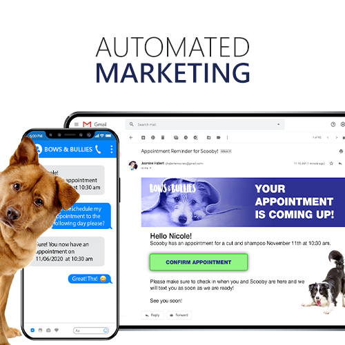 Automated Marketing Campaigns with Compelling Branded Emails from Easy Drag & Drop Templates with Targeted Client Lists