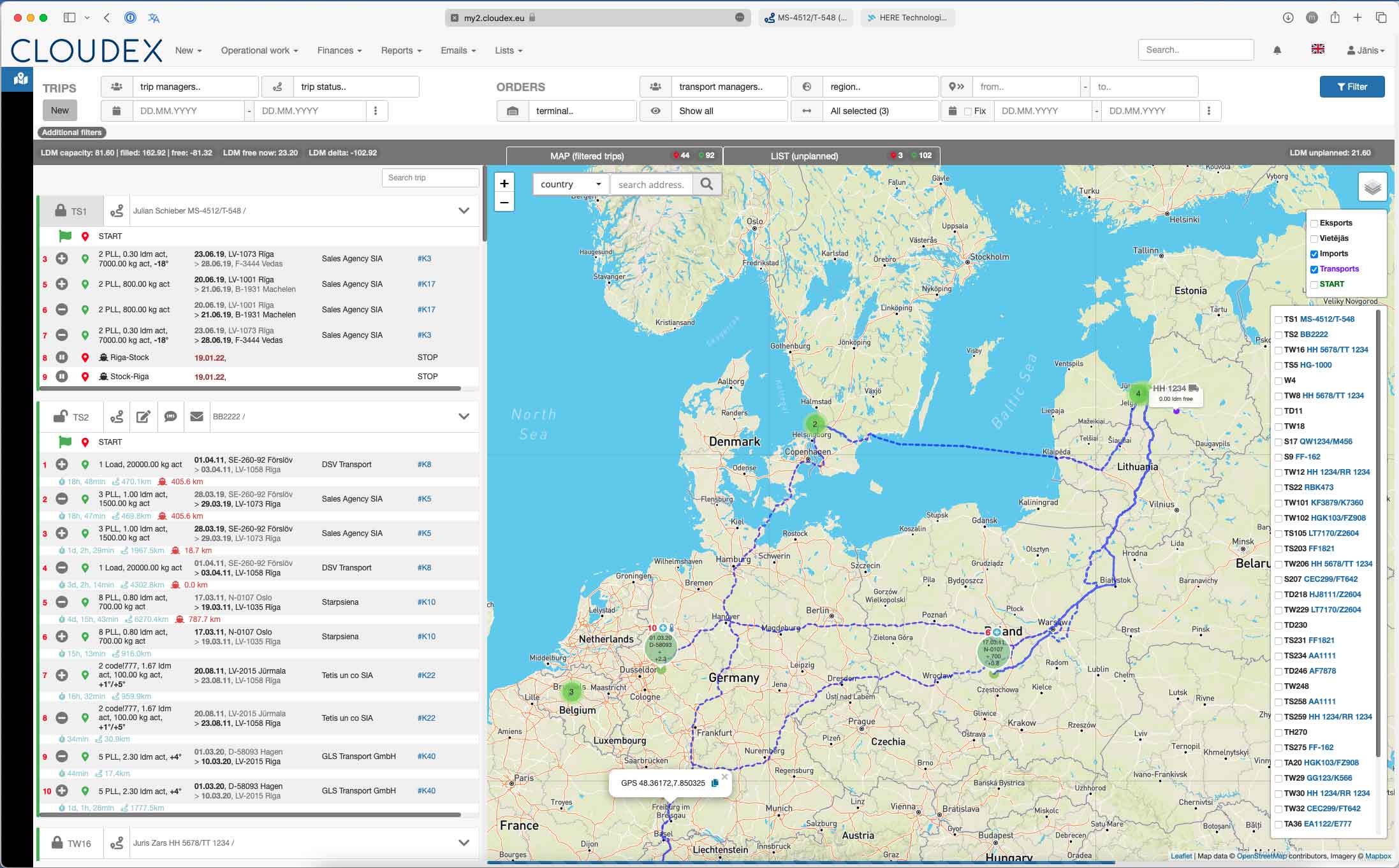 CLOUDEX route planning is developed to help companies optimize their transportation operations and improve efficiency.