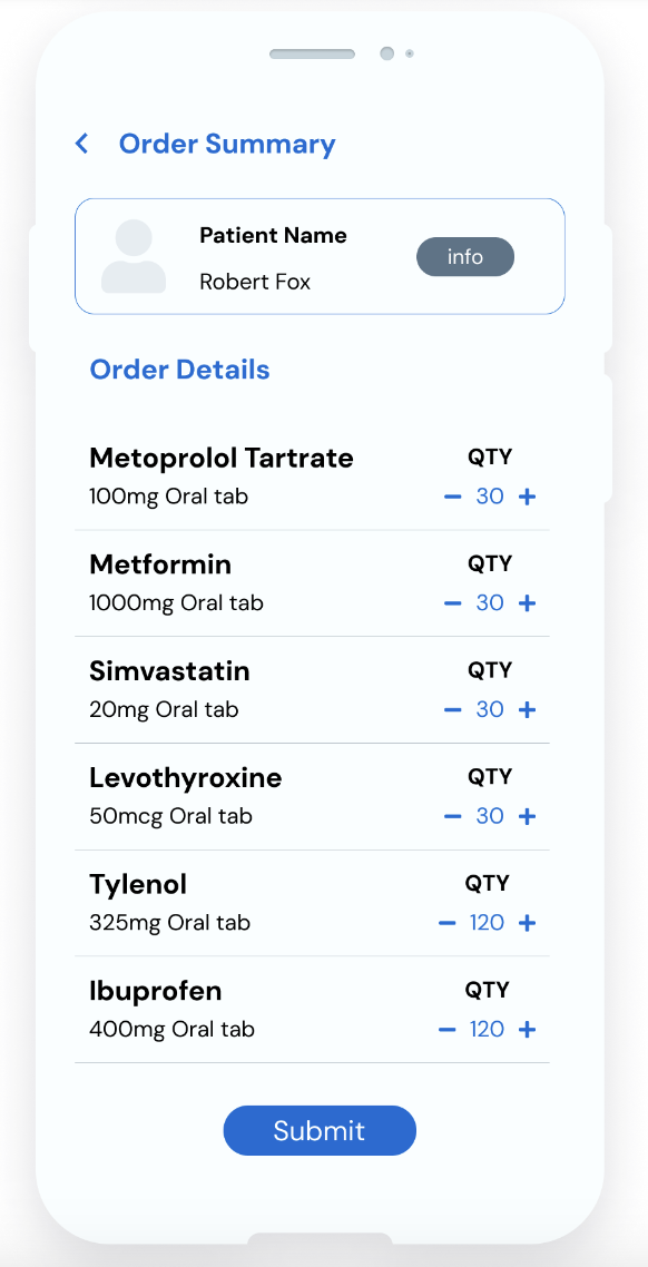 Curenta Assisted Living Software screenshot: Curenta Assisted Living Software prescription fills