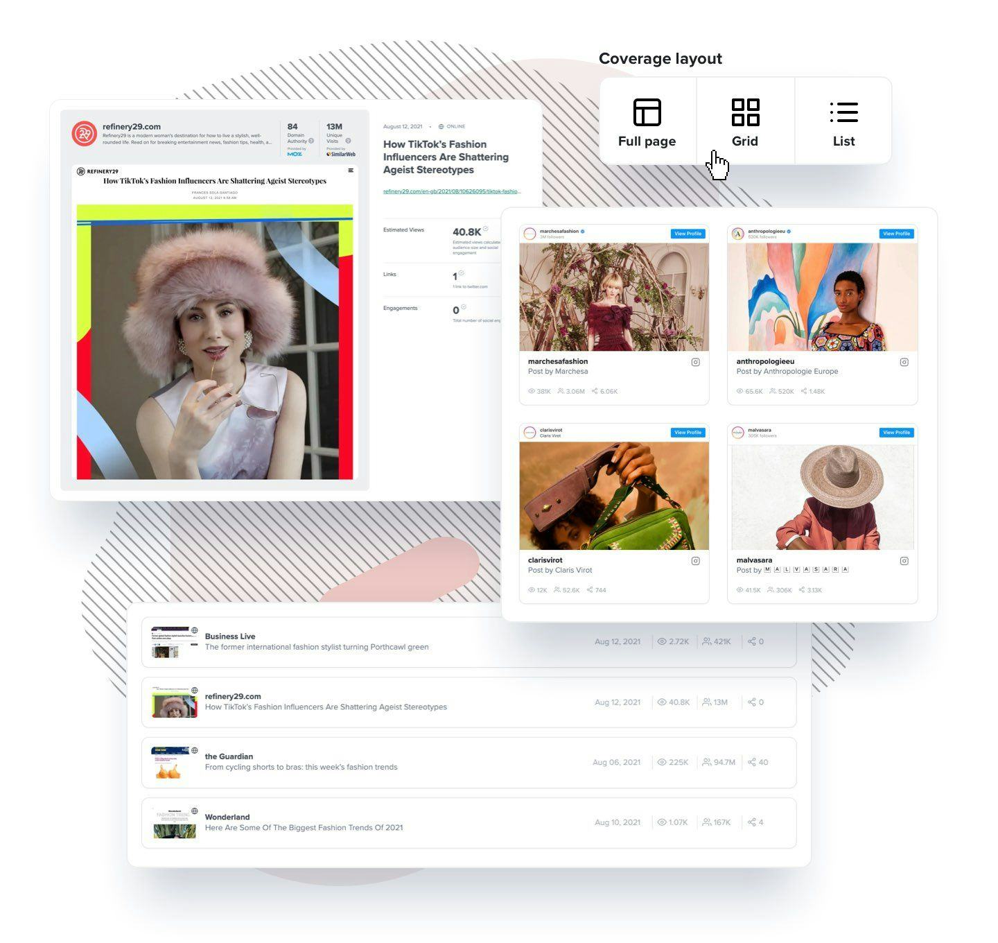 CoverageBook Software - Flexible coverage layouts to suit all stakeholders with grid, list or full views