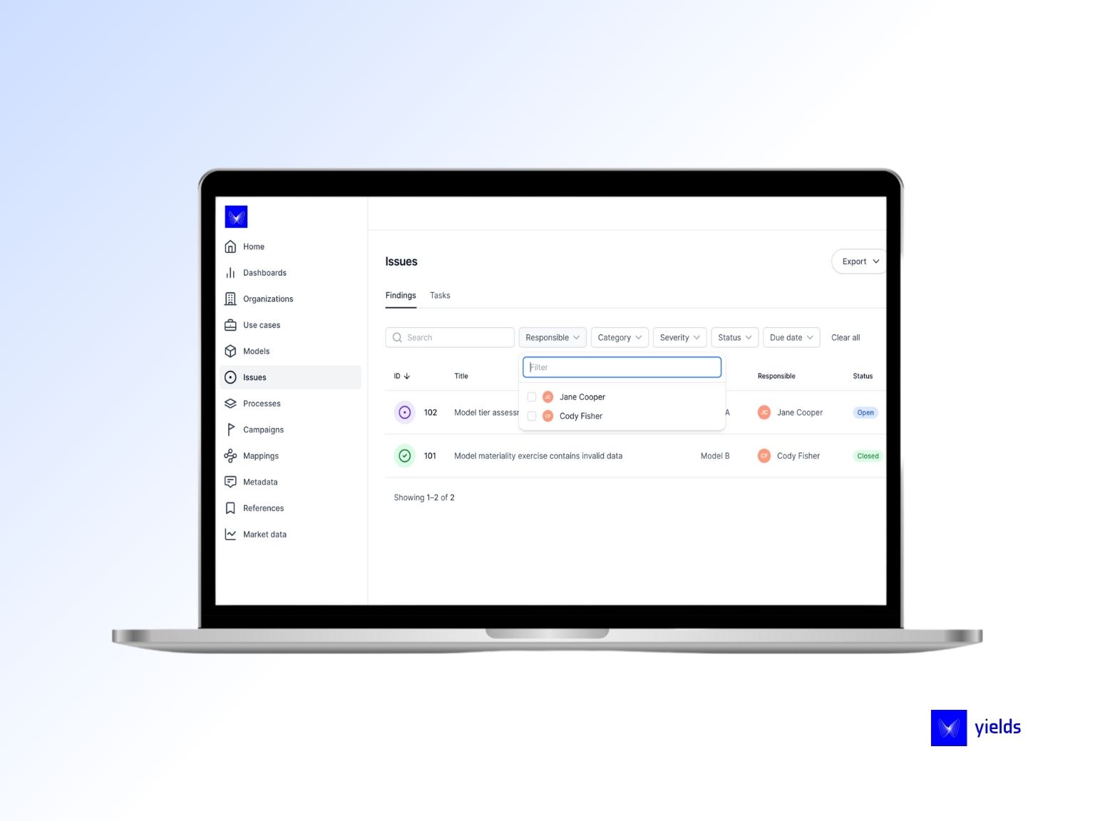 Yields.io Software - 2