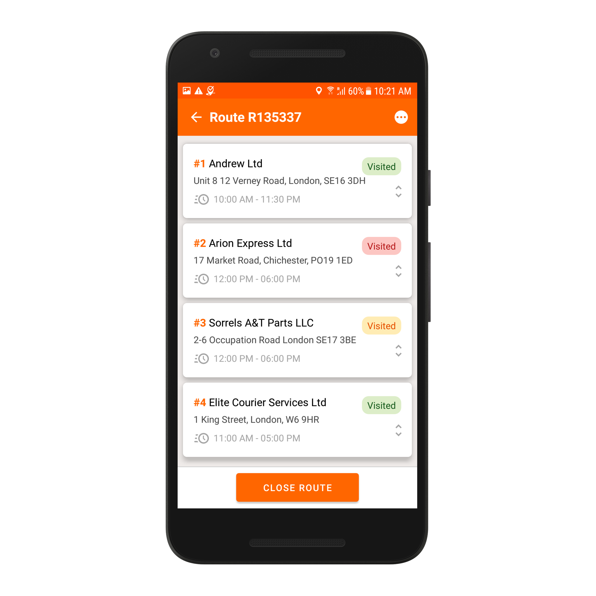 Track-POD Software - Driver App