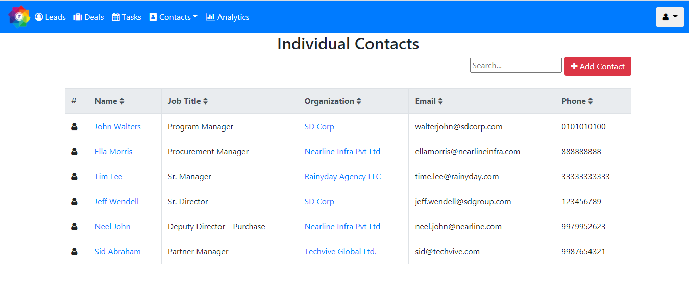 ToolsonCloud contact management