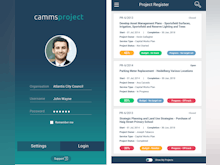 Camms.Project Software - The companion cammsproject app for iOS and Android platforms allows for anytime anywhere access on smartphones and tablets