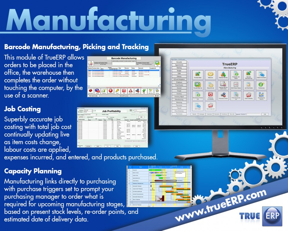 TrueERP Software - Manufacturing