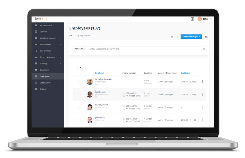 Employee directory