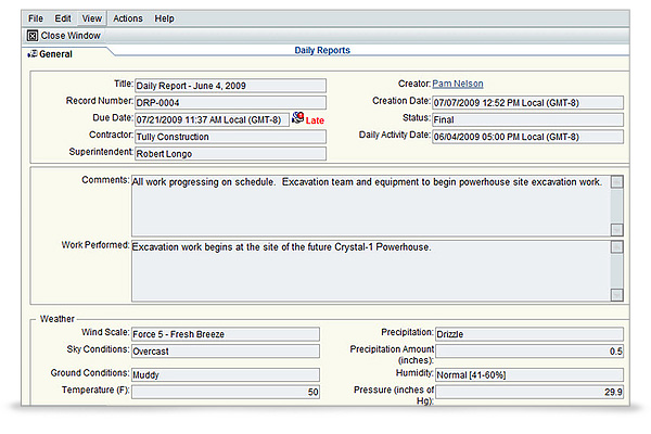 Primavera Unifier Software - Primavera Unifier reports