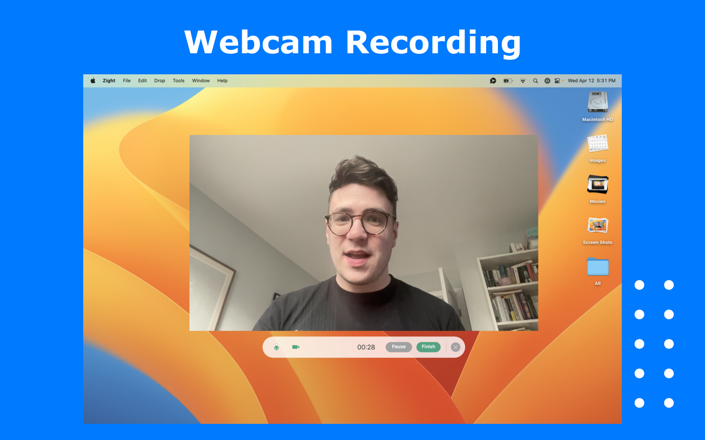 Webcam recording