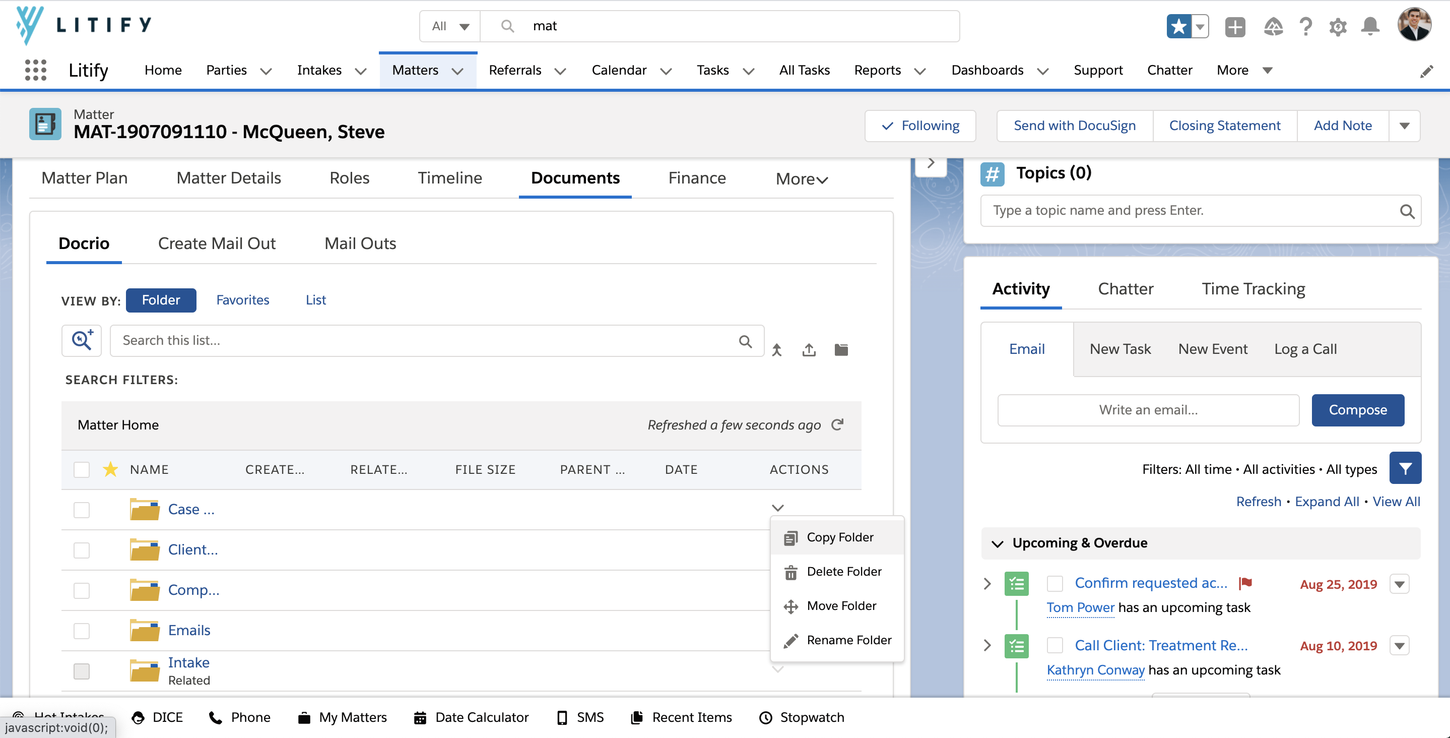 Litify Software - Find the right file every time by filtering by document properties or searching by term. OCR (optical character recognition) allows you to search the text within every file, even PDFs and images, so you can quickly find what you are looking for.
