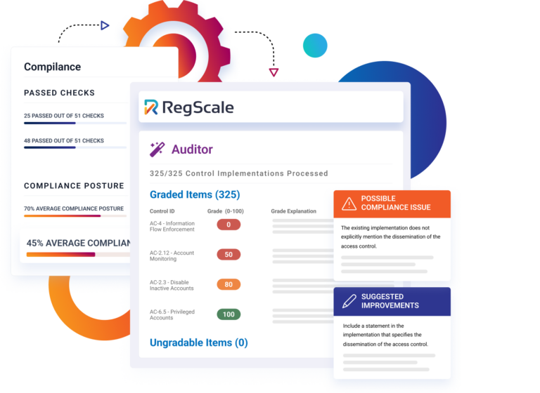 RegScale screenshot: Automated controls lifecycle management