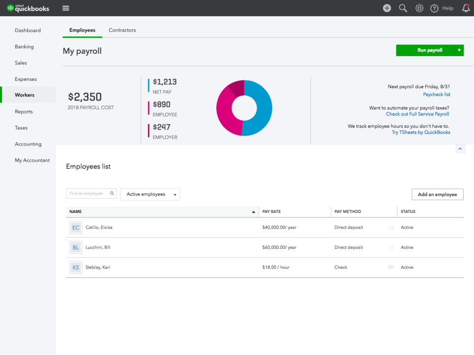 how much does quickbooks desktop payroll cost