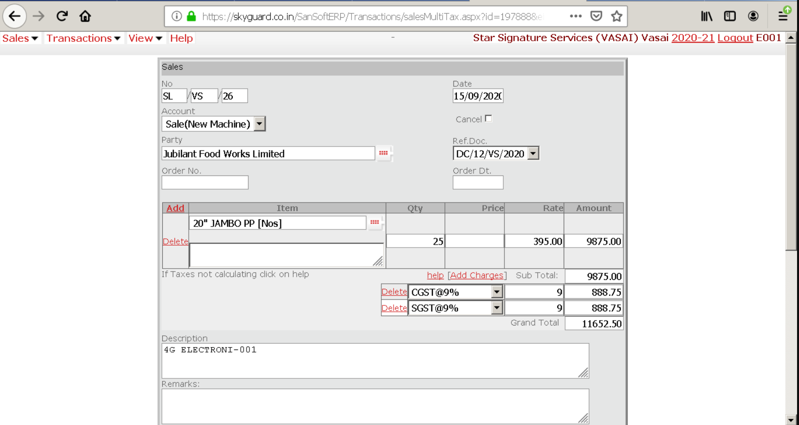 SanSoft ERP Software - SanSoft ERP sales