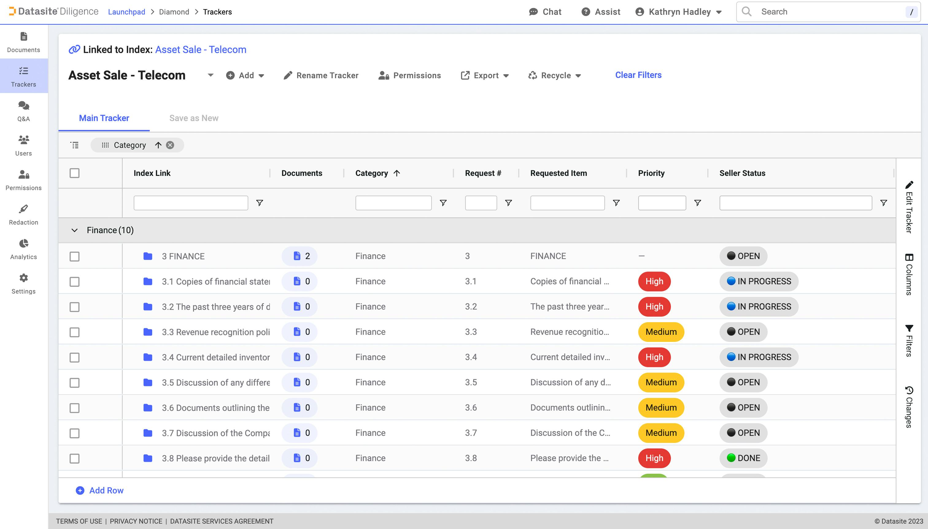 Datasite Diligence Virtual Data Room Logiciel - 6