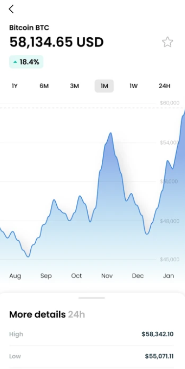 Lumi Wallet screenshot: Lumi Wallet coin details
