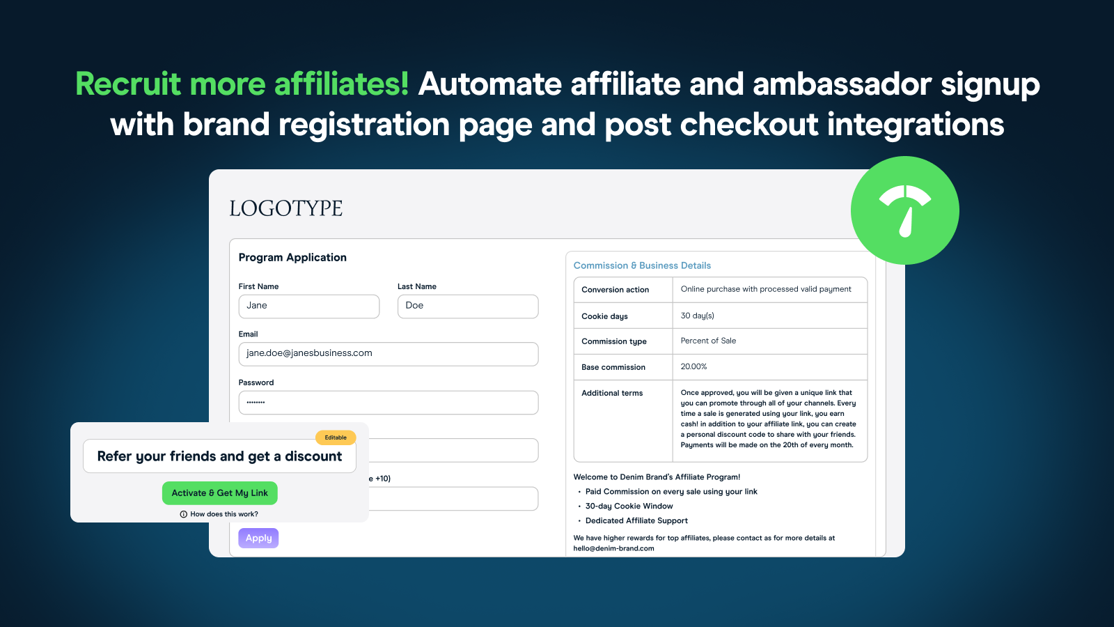 Work with all partner types in one place from affiliates, publishers, ambassadors, influencers, and more! 