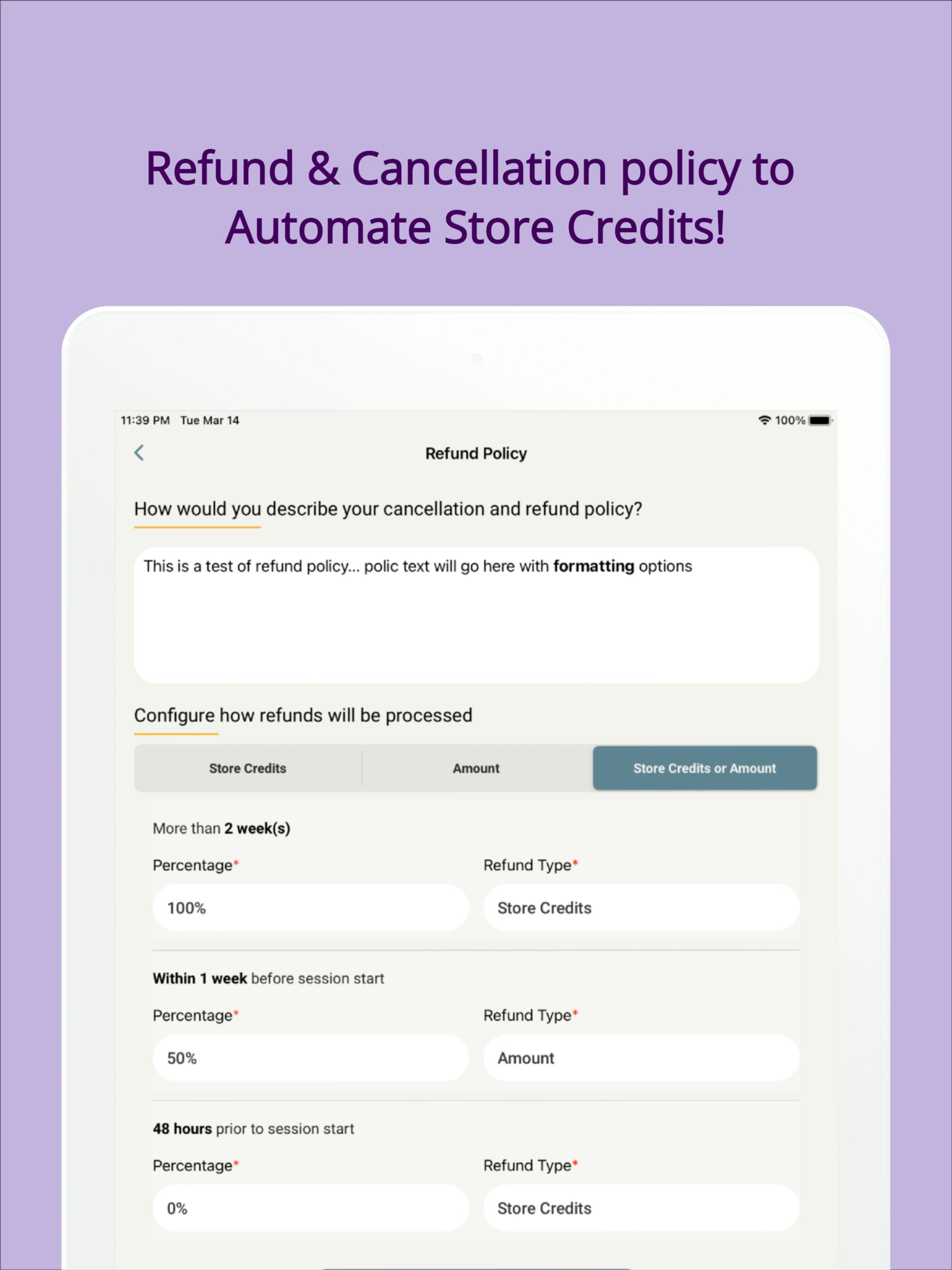 ActivityHub Software - Refund Management to simplify your store credits & cancellations.