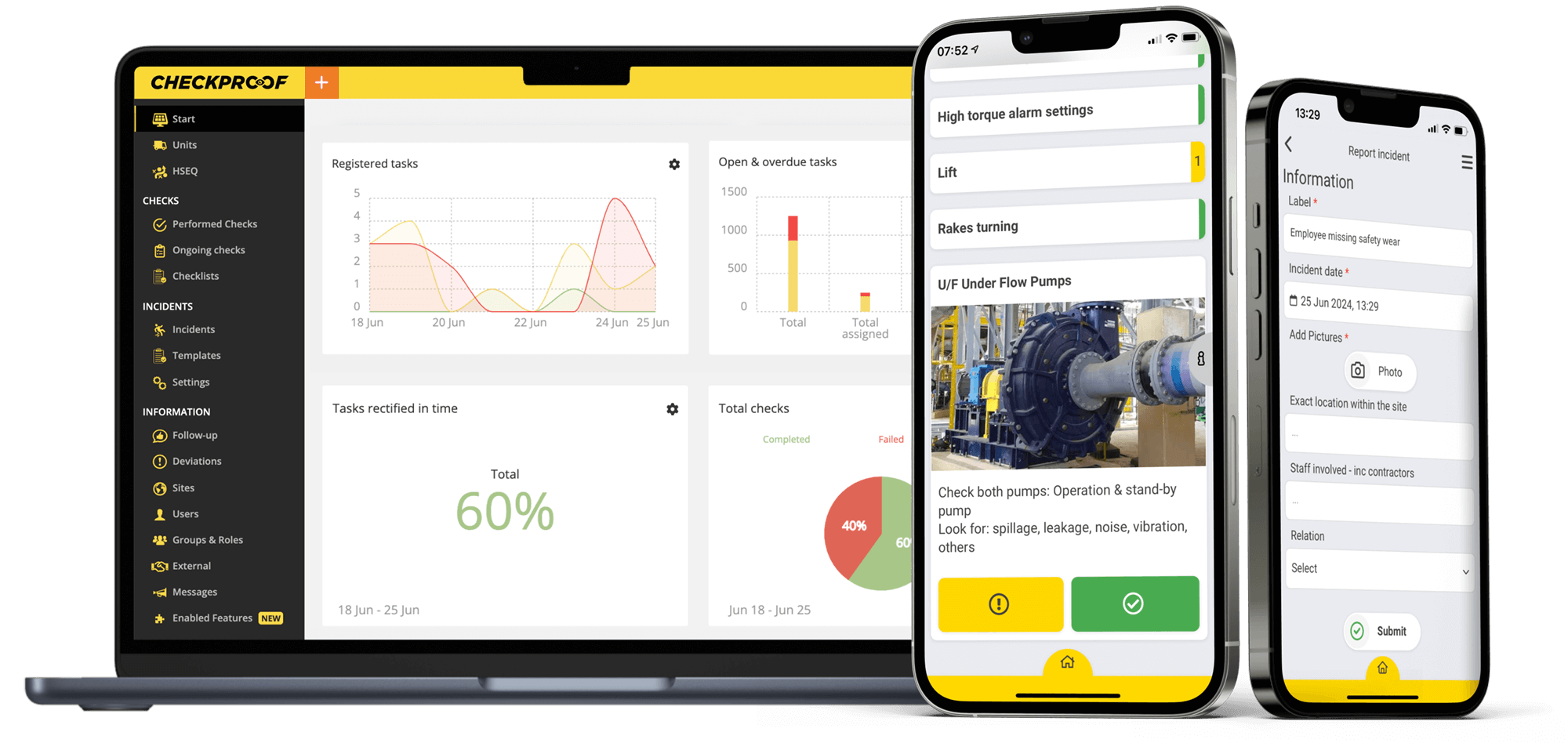 CheckProof screenshot: CheckProof admin panel