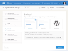 ConvertKit Software - ConvertKit includes multiple options for embedding forms in web pages
