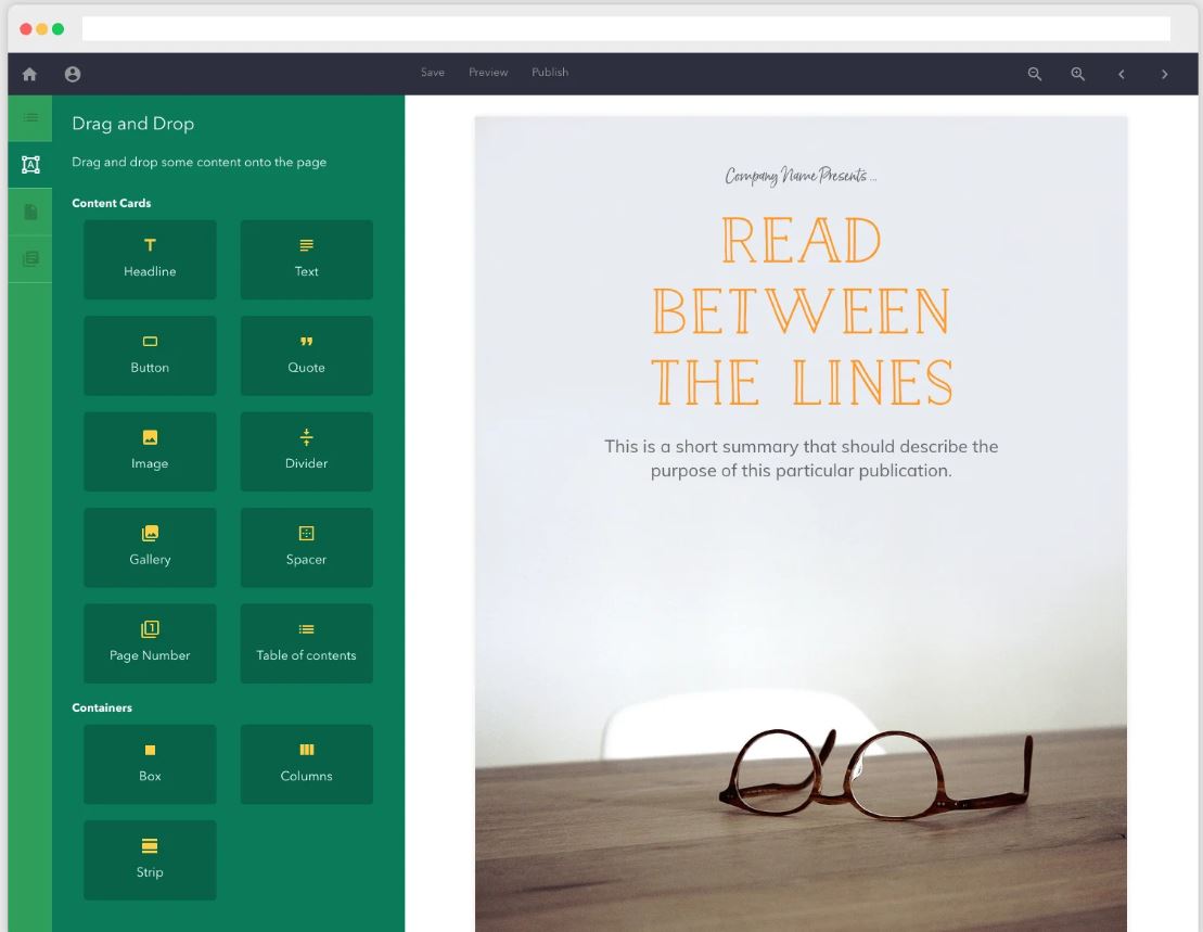 Beacon screenshot: Beacon lead magnet creator