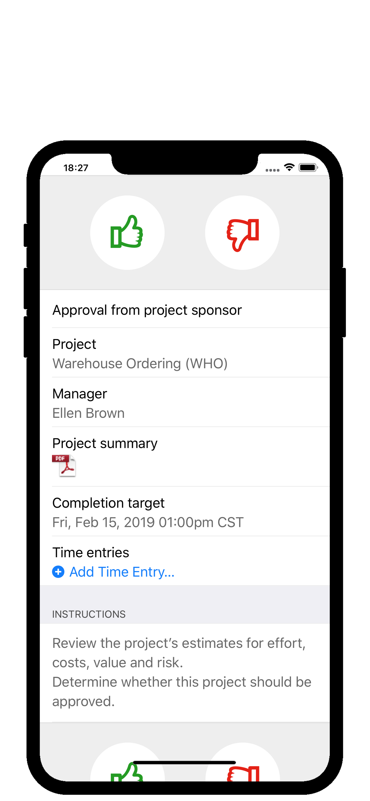 4me Software - Project and change approval in the 4me app (IOS and Android)