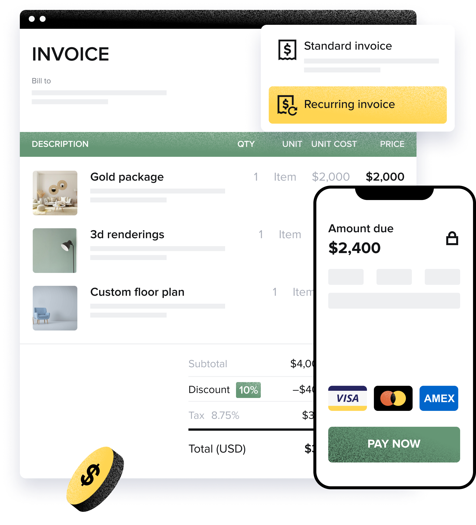 HoneyBook Software - Invoicing