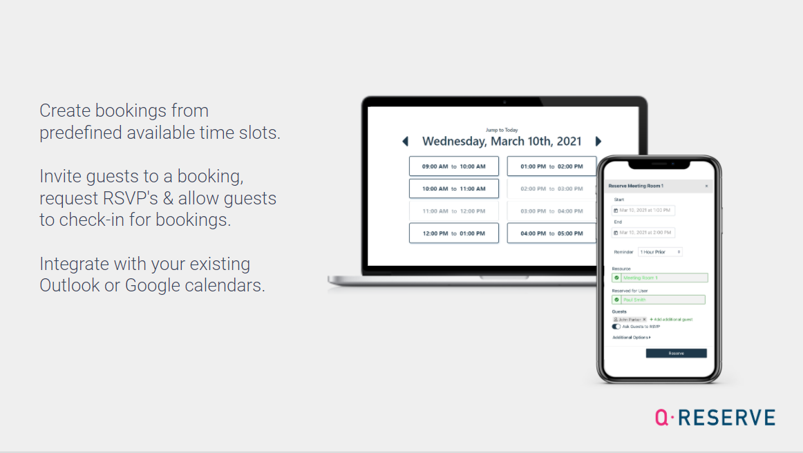 QReserve Software - Make your booking experience user-friendly & easy