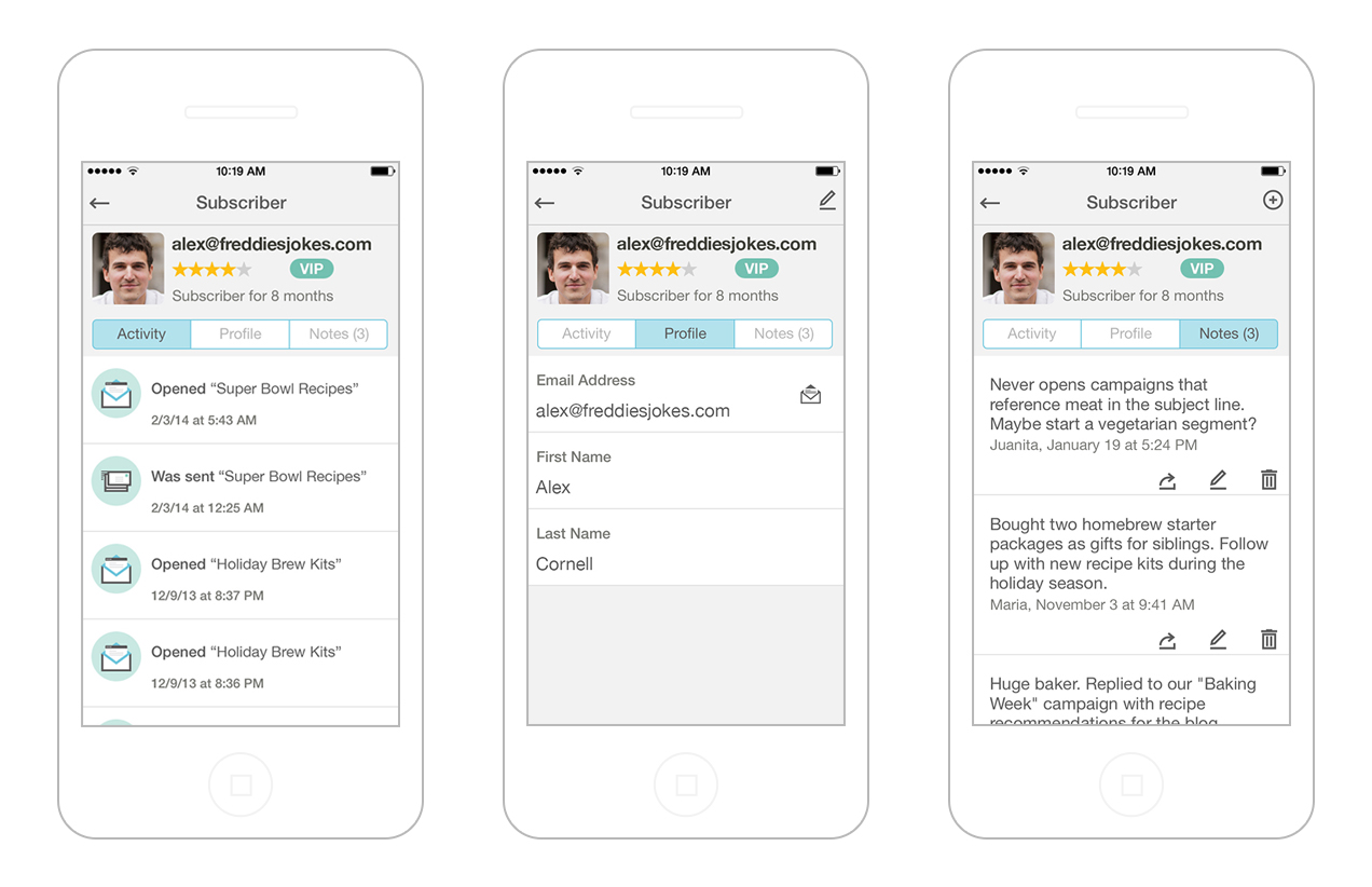 MailChimp mobile app