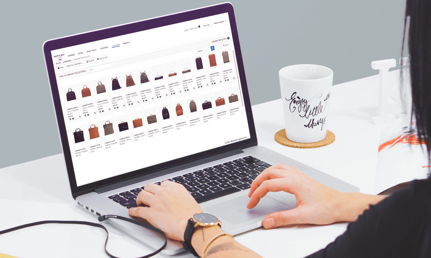 Users can access all of their business data from a centralized platform, including product, supply chain, warehouse and financial data