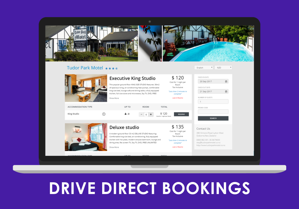 ConvertDirect Booking Engine Software - Accept direct bookings through ConvertDirect Booking Engine