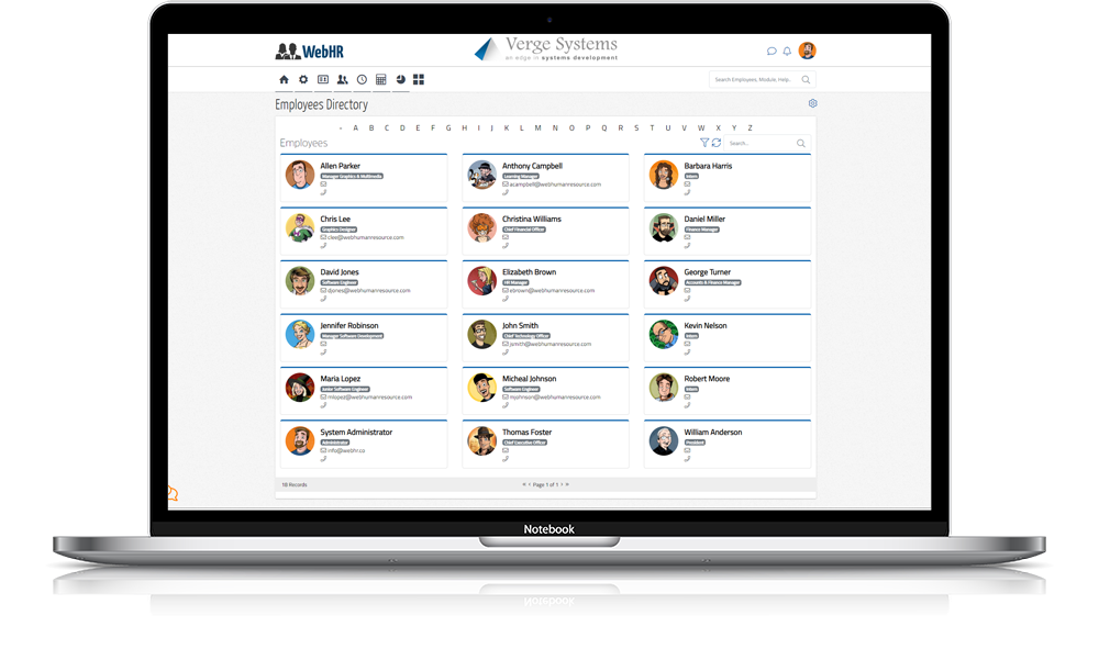 WebHR Logiciel - 8