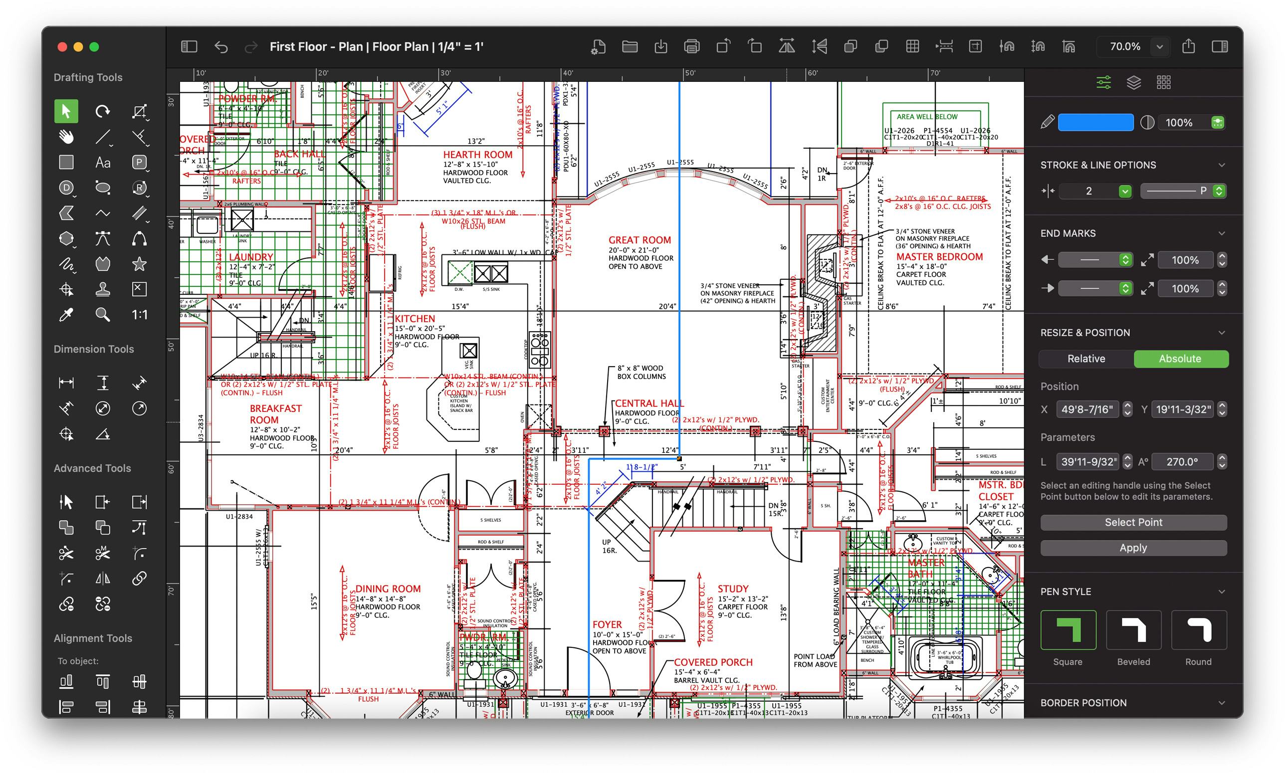 MacDraft Professional Software - Floor Plans in MacDraft 8