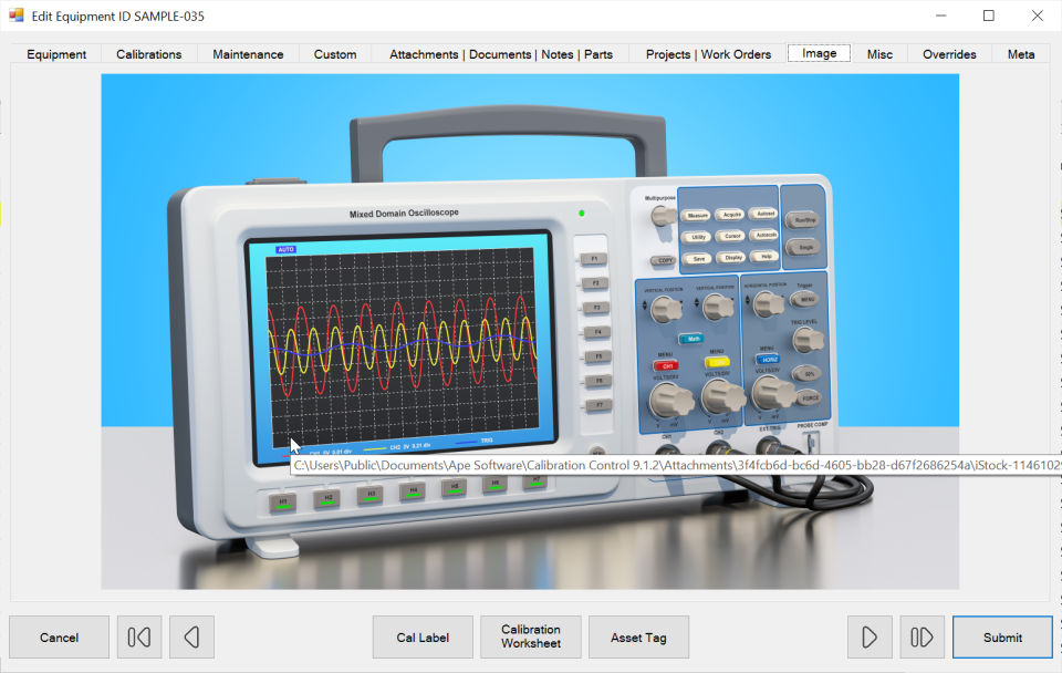 Calibration Control Software - 4
