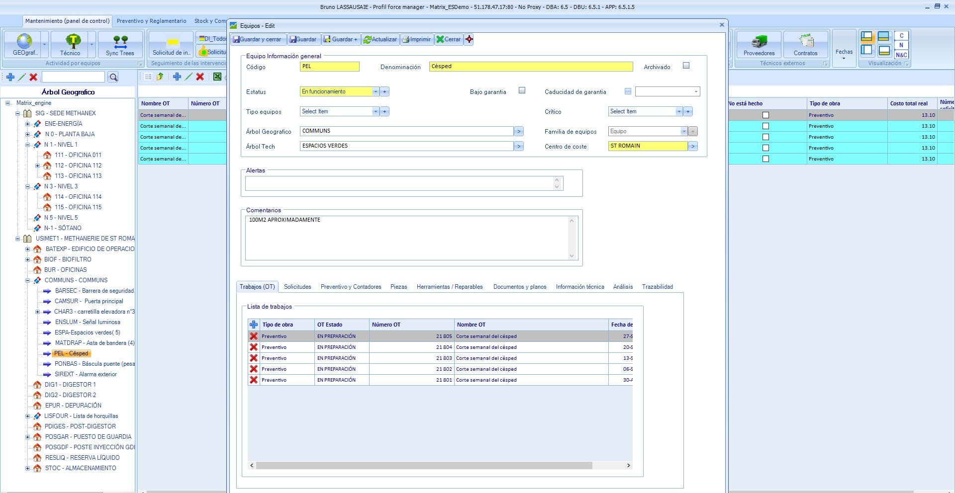 Matrix Engine GMAO Software - 2